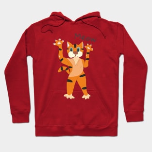 Red cat - mini tiger Hoodie